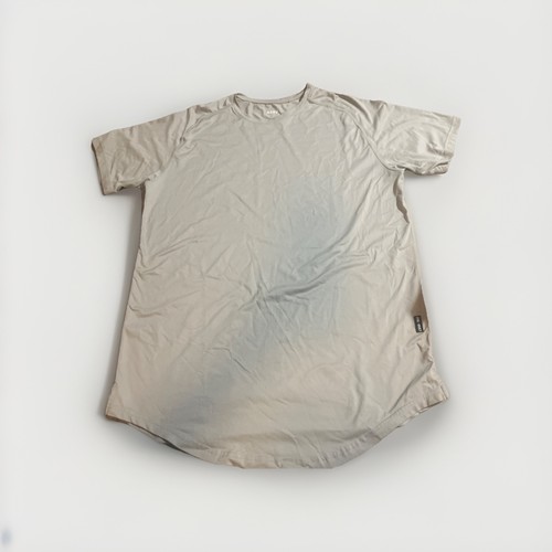 ASRV Aerosilver Workout Tee Shirt Herren XL Performance Train Gym Curved Hem