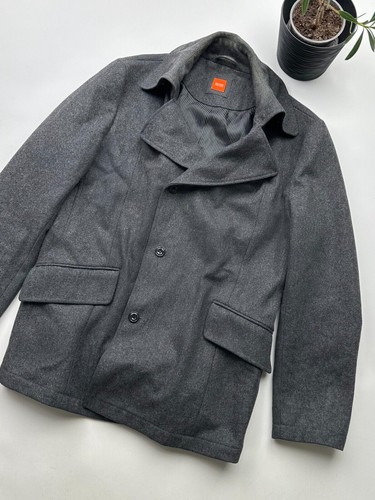 Hugo Boss Vintage Wool Heavy Coat Men’s Size L - Picture 3 of 10