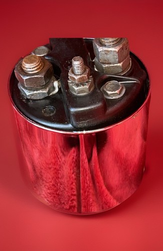 Harley Davidson Panhead IronHead Starter Solenoid And Chrome Cover 31489-79A 12V - Bild 2 von 11