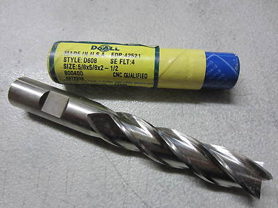 GREENFIELD DOALL 7//16/" HSS Cobalt Double End 2 Flutes End Mill endmill USA 81028