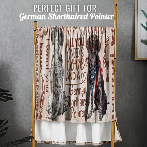 German Shorthaired Pointer Gifts for Women Flannel Throw Blanket for Dog Mom ... - Picture 6 of 6