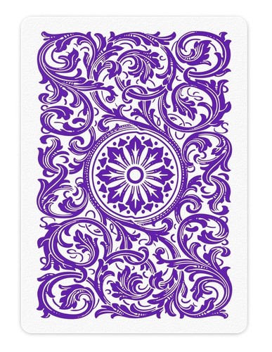 COPAG 1546 ELITE 100% PLASTIC PLAYING CARDS JUMBO INDEX POKER SIZE PURPLE NEW - Picture 5 of 10