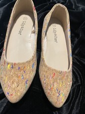 NWOT Lily Dan Girl s Size 13 Cork And Confetti Ballet Flats