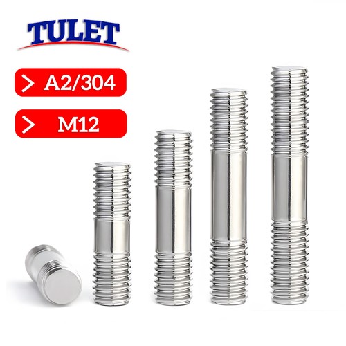 Tornillo de barra de perno roscado de doble extremo M12 40-250 mm A2 304 acero inoxidable