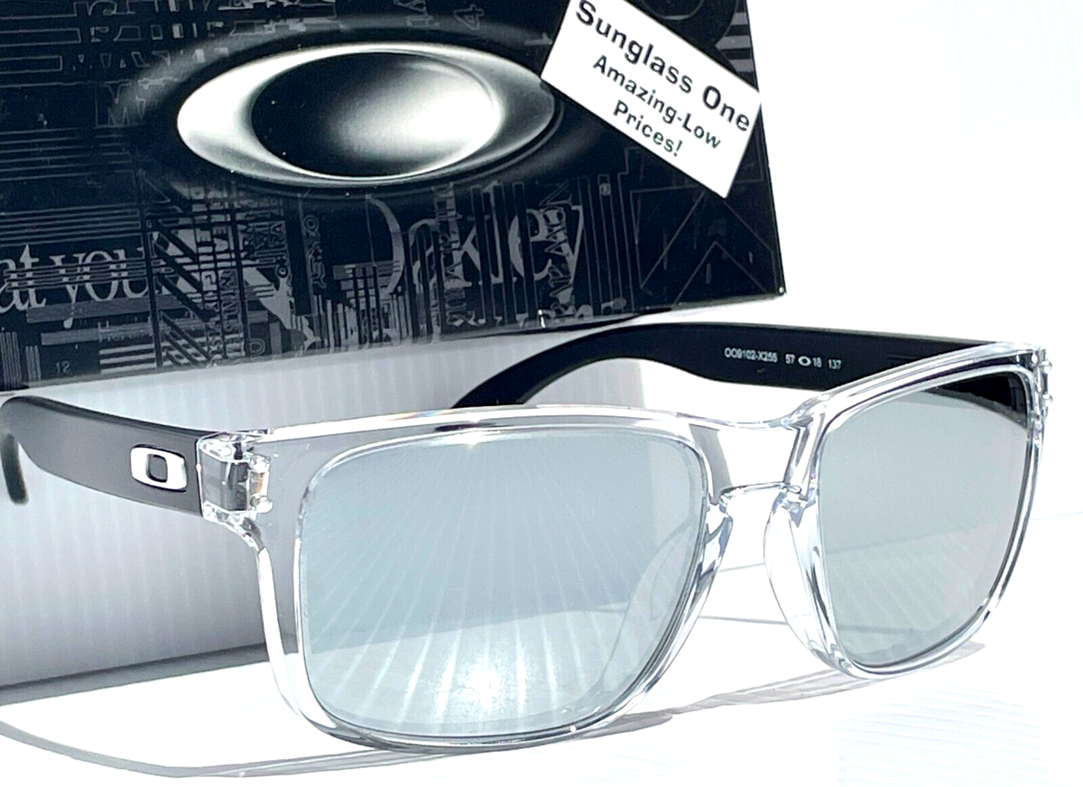 NEW Oakley HOLBROOK Clear POLARIZED Galaxy Chrome Mirror NEW Oakley HOLBROOK Clear POLARIZED Galaxy Chrome Mirror