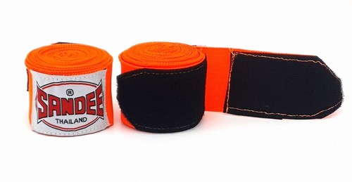 Sandee Boxe Fasce Mani Muay Thai Bende Mani 250cm 500cm Cotone Fasce - Foto 12 di 17