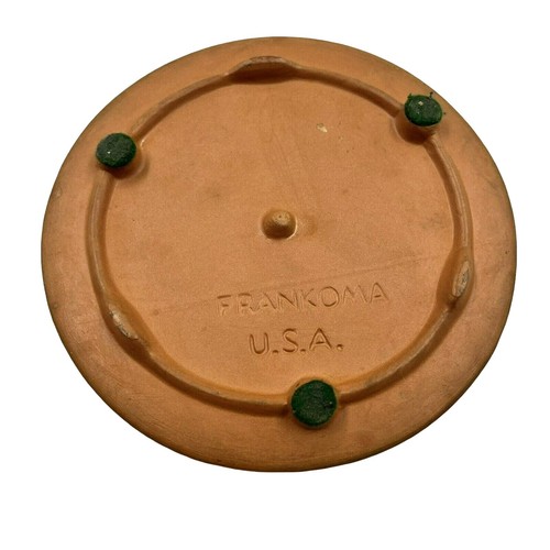 Vintage Frankoma Butterfly Trivet Hot Pad Bread Warmer Terra Cotta Glazed - Picture 5 of 6