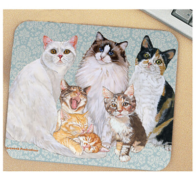 Cat Feline Friends Mouse Pad