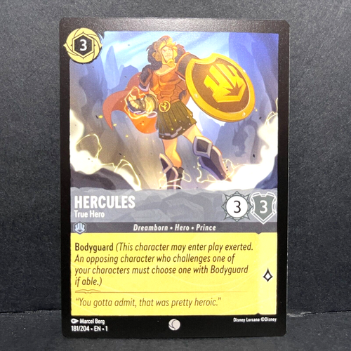 DISNEY LORCANA 2023 EL PRIMER CAPÍTULO HÉRCULES 181/204 COMÚN - Imagen 1 de 2