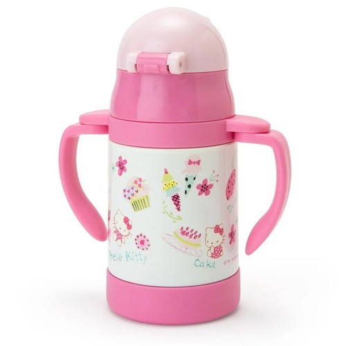 (ASK availability first)SANRIO Hello Kitty Stainless Straw Mug (Baby) new - Picture 2 of 7