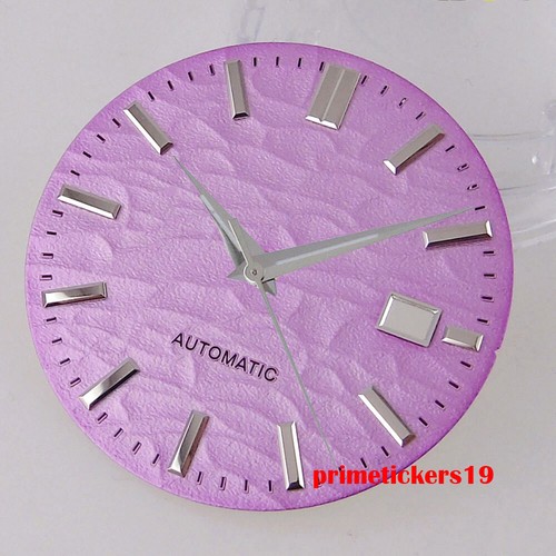 33,5 mm Zifferblatt Datumsfenster silberne Zeiger eingestellt passend für NH35 NH35A Automatikwerk - Bild 32 von 33