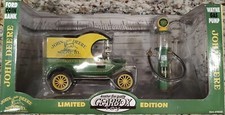 John Deere 1912 Ford Model "T" Coin Bank 1920 Wayne Gas Pump Limited Edition 
