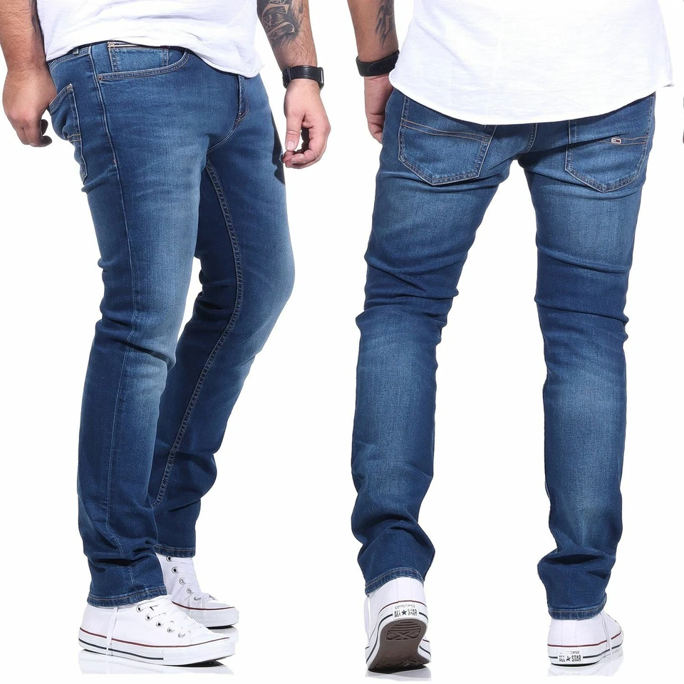 Tommy Jeans Slim Scanton Jeans WMBS Slim Fit Herrenjeans Hose Blau