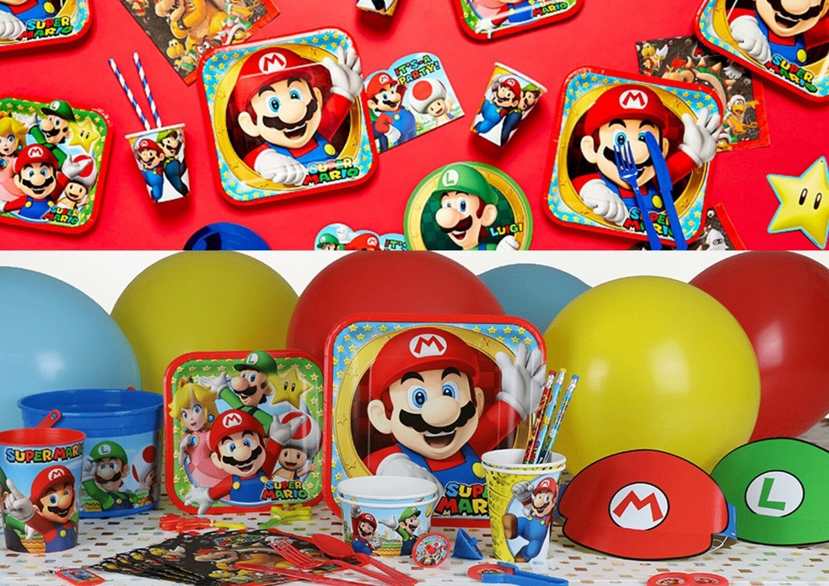 SUPER MARIO BROTHERS Tableware Party Decorations Birthday Supplies