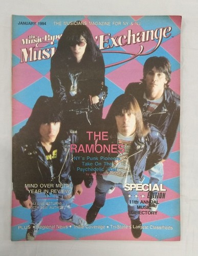 Vtg The Ramones NY NJ Pulp Music Paper Magazine Musician's Exchange Jan 1994