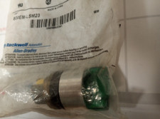 Allen Bradley 800EM-LSM23 Green Illuminated Selector Switch 2 Position