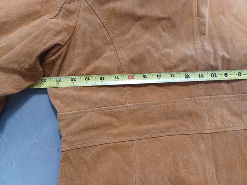 Relativity Women's Leather Jacket Light Brown 4 Button Up Size xl 3 Pockets - Picture 7 of 8