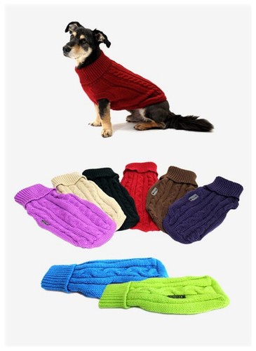 Wolters Zopf- Strickpullover Hundepullover (Tabelle beachten!!)  od. für Mops - Bild 1 von 19