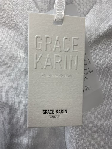 GRACE KARIN Women's Cropped Cardigan V-Neck Button Down Size Small Long Sleeve - Picture 3 of 7