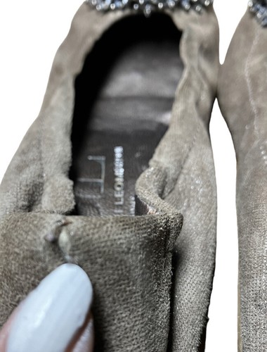 ATTILIO GIUSTI LEOMBRUNI SZ 9 WOMEN FLATS GRAY ITALY COMFORT ANKLE. PRE OWNED - Picture 5 of 8