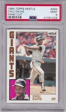 1984 Topps NESTLE #494 CHILI DAVIS PSA 9 MINT San Francisco GIANTS rare POP 1