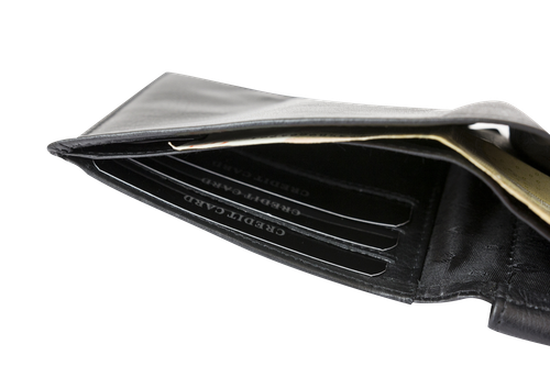 LEAS Geldbörse Herren extra dünn mit RFID Schutz Herren Geldbeutel flach schwarz - Bild 6 von 10