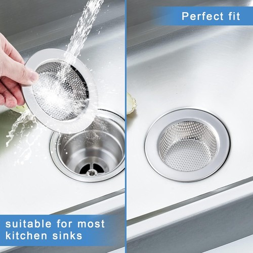 2 Pcs Sink Strainer for Most Kitchen Sink Drain Basket, Upgraded Double-Layer... - Picture 7 of 7