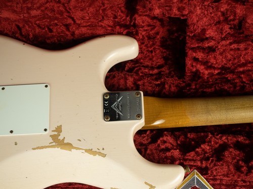 Ltd 2021 Fender Custom Shop Aged 1964 Shell Pink Stratocaster OHSC New*fsp-513 - Picture 9 of 12