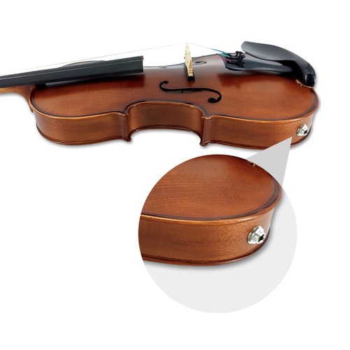 Left Hand Electric Violin 4/4 Maple Spruce Hand made Violin With Case and Bow - Picture 8 of 12