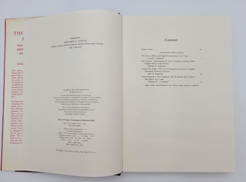 The Geneva Bible Annotated New Testament 1602 Edition 1989 HC Pilgrim Press VG+ - Picture 12 of 22