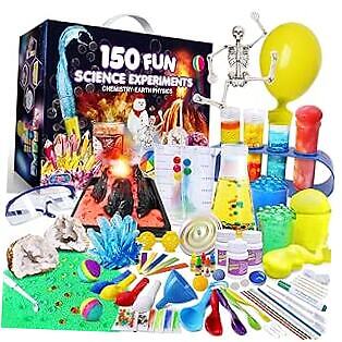 Kinder Science Kits mit 150 Experimenten für Jungen Mädchen, wissenschaftliches Spielzeug Geschenke - Bild 1 von 8