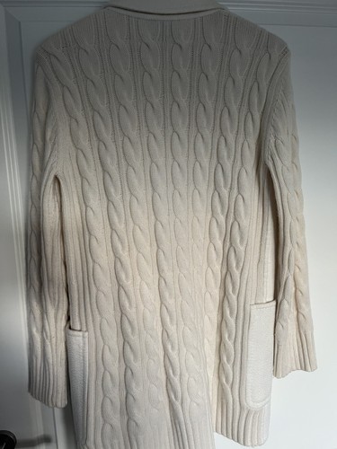 MAX MARA Dalida Beige Creme Wolle Cashmere Mantel Jacke Blazer Strick - Bild 2 von 6
