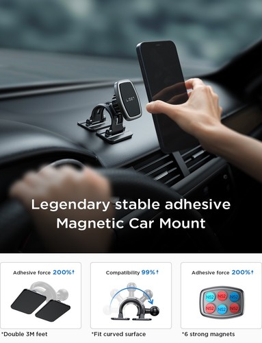 Lisen Dashboard Magnetic Bracket Phone Holder - Picture 13 of 15
