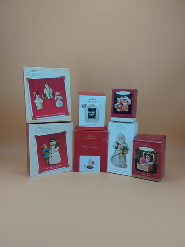 Hallmark Keepsake Ornaments Assorted Bundle Lot of 7 Boxed Christmas 90s-2000s - Picture 1 of 9