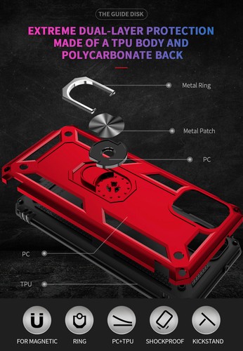 For Motorola Moto G 5G 2023 Case Shockproof Ring Stand Cover/Screen Protector - Bild 24 von 36