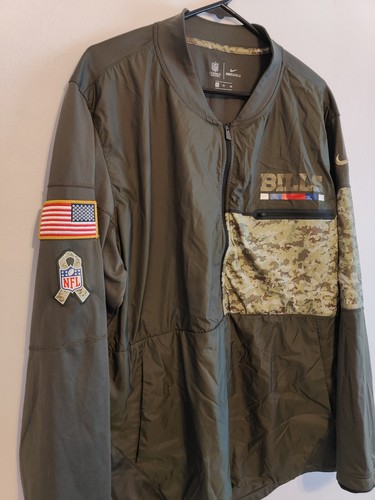 Nike Buffalo Bills Salute To Service Hybrid Half Zip Jacket On Field Extra Large - Picture 3 of 24