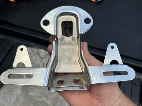 Yamaha OEM License Bracket 75-79 XS650 75 XS500 70 XS1 71 CS3 341-84751-61-93 - Picture 3 of 3