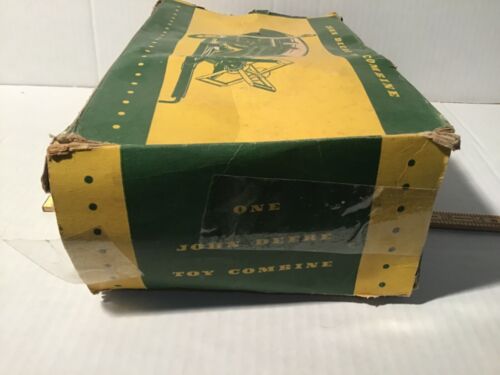 Vtg Carter John Deere 12A 1952 Toy Canvas Pickup Combine +Original Box Displayed - Picture 12 of 14