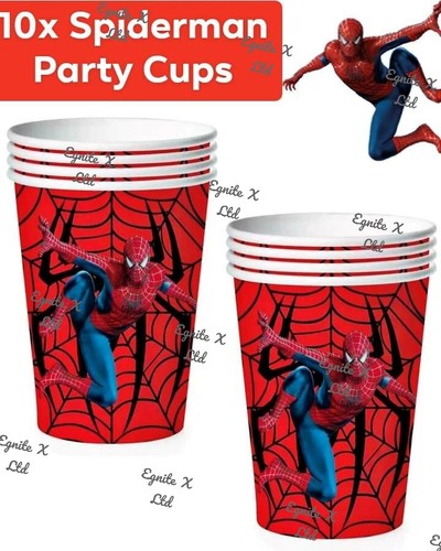 Spiderman Birthday Decorations Children Party Tableware Supplies Banner Balloons - Picture 26 of 69