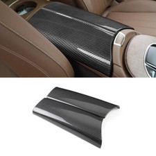 Kohlefaser Console Armlehne Box Abdeckung für Mercedes E Klasse W213 2016-2021