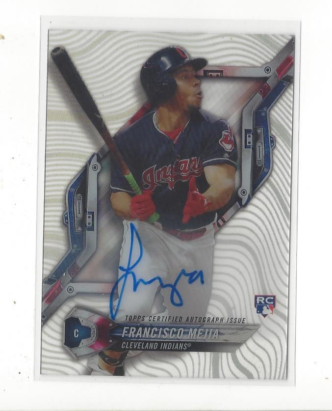 2018 Topps High Tek Francisco Mejia Rookie AUTOGRAPH Indians