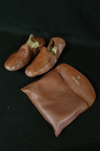 Sutor Umhänge Hausschuhe Pantoffeln Reise Nappaleder Kolonial Braun Unisex 41 - Bild 7 von 23