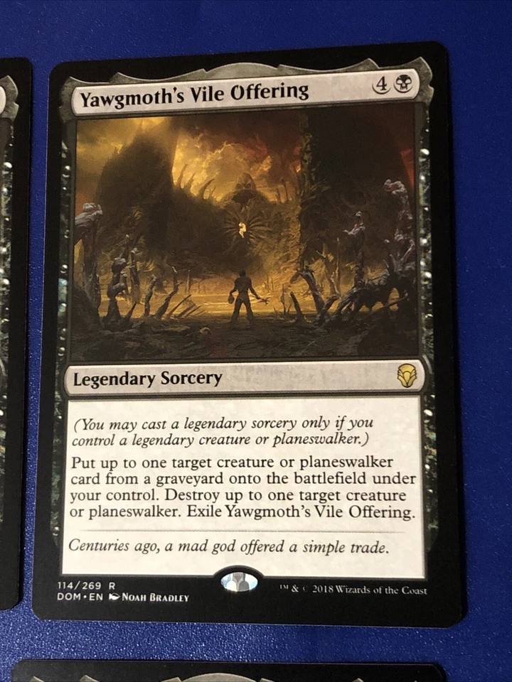 Yawgmoth’s Vile Offering X4 Dominaria Ex+ Condition See Pics Front Back - Image 4 of 4
