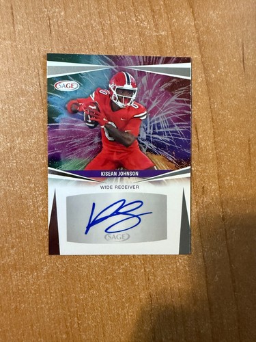 2025 Sage High Series Football - Kisean Johnson - #A-KJ2 Prospect Auto - 第 4/4 張圖片