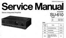 TECHNICS SU-610, SU-810 Service Manual, Repair Schaltplan Techniques, Schematic