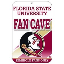 11"x17" Fan Cave Street Sign Florida State University Seminoles