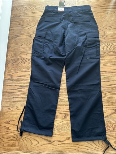 5.11 Tactical Pants Mens Large Cargo Ripstop Dark Navy Teflon Workwear - Picture 7 of 11