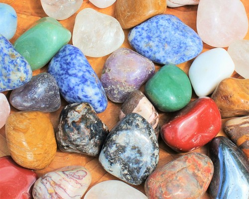 Assorted Mixed Tumbled Stones 1 lb Wholesale Bulk Lot LARGE Tumble 16 oz - Picture 9 of 10