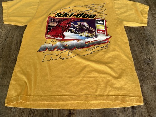 Vintage 90s Ski Doo MXZ Sno Gear Bombardier Single Stitch TShirt Snowmobile Sz M - Picture 8 of 19