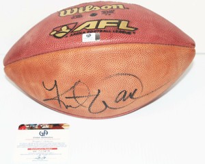 kurt warner autographed football